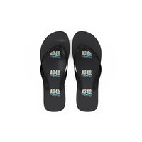 Thumbnail for Airbus A340-500 - Slippers - Flip Flops - Cartoon Pattern - Black