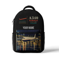 Thumbnail for Airbus A340-600 - 3D Backpack - Black + Name
