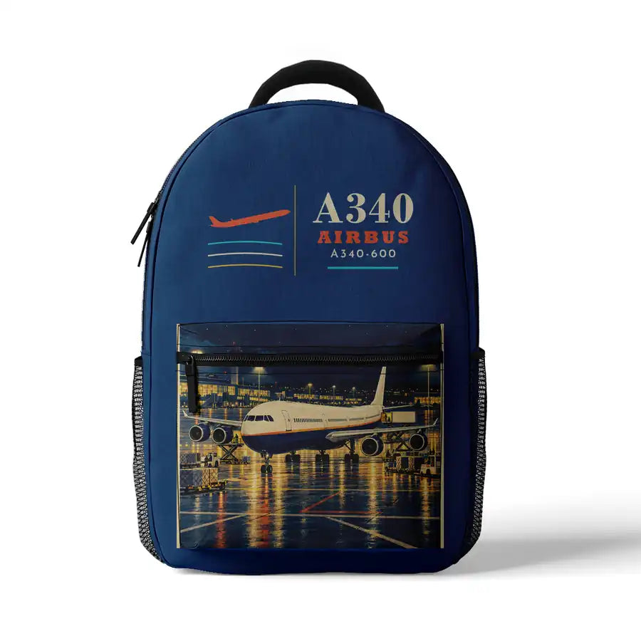 Airbus A340-600 - 3D Backpack - Blue