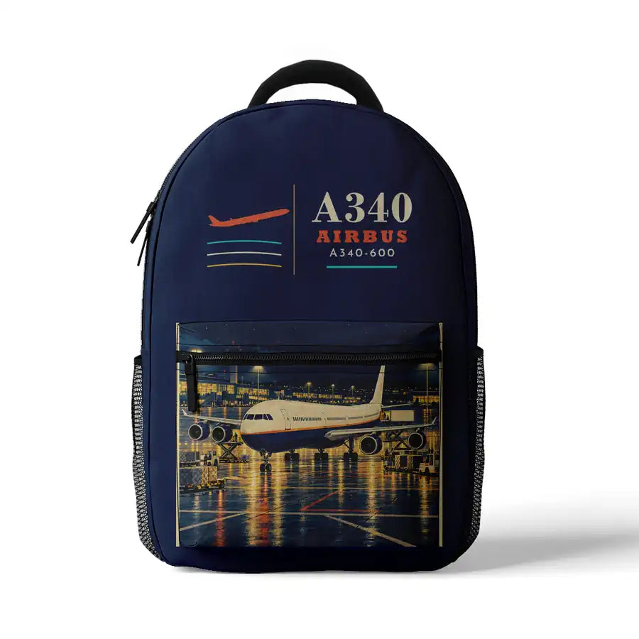 Airbus A340-600 - 3D Backpack - Dark Blue