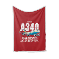 Thumbnail for Airbus A340-600 - Cartoon - Blanket - Red