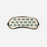Thumbnail for Airbus A340-600 - Cartoon Pattern - Sleep Mask - Beige
