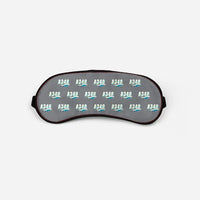 Thumbnail for Airbus A340-600 - Cartoon Pattern - Sleep Mask - Gray