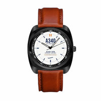 Thumbnail for Airbus A340-600 - Classic - White - Luxury Cushion - Black and Dark Brown Strap