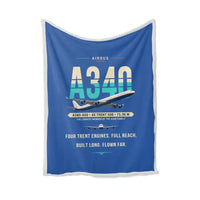 Thumbnail for Airbus A340-600 - Original - Blanket - Blue
