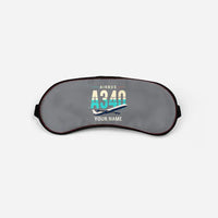 Thumbnail for Airbus A340-600 - Original + Name - Sleep Mask - Gray