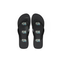 Thumbnail for Airbus A340-600 - Slippers - Flip Flops - Cartoon Pattern - Black