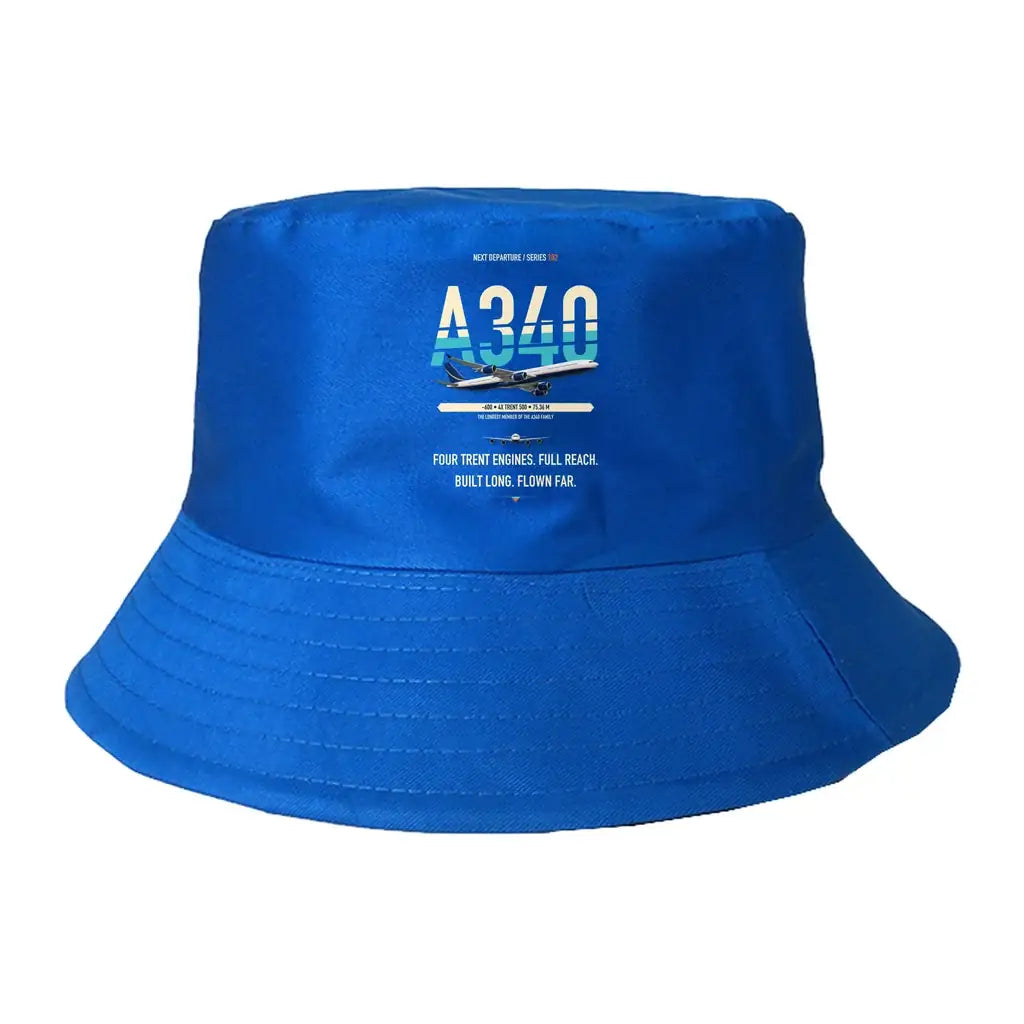 Airbus A340-600 summer hat - blue