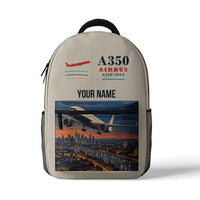 Thumbnail for Airbus A350-1000 - 3D Backpack - Beige + Name