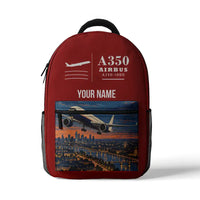 Thumbnail for Airbus A350-1000 - 3D Backpack - Red + Name