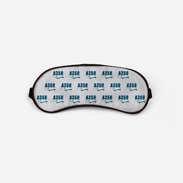Airbus A350-1000 - Cartoon Pattern - Sleep Mask - Light Gray