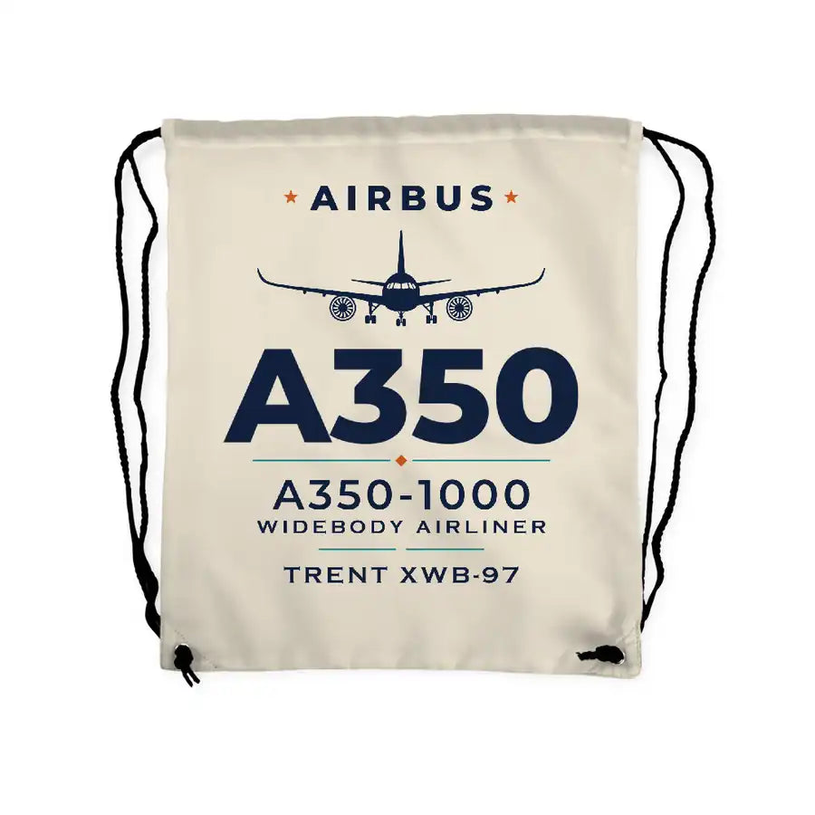 Airbus A350-1000 - Drawstring Bag - Heritage - Beige