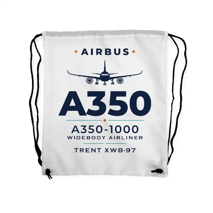 Airbus A350-1000 - Drawstring Bag - Heritage - White