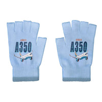Thumbnail for Airbus A350-1000 - Gloves - Cut - Cartoon - Light Blue