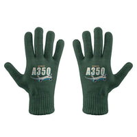Thumbnail for Airbus A350-1000 - Gloves - Full - Cartoon - Dark Green