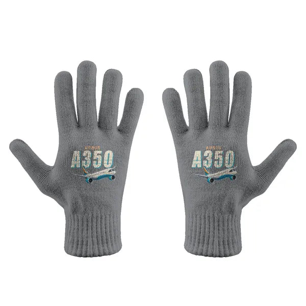 Airbus A350-1000 - Gloves - Full - Cartoon - Gray