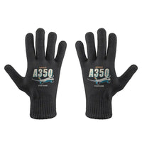 Thumbnail for Airbus A350-1000 - Gloves - Full - Cartoon + Name - Black