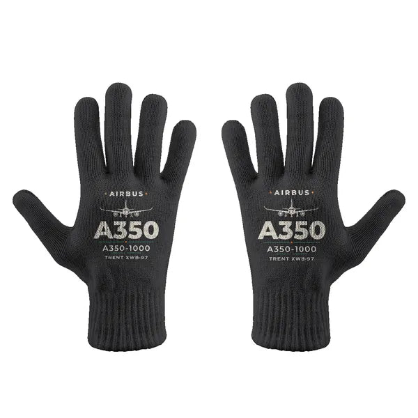 Airbus A350-1000 - Gloves - Full - Heritage - Black