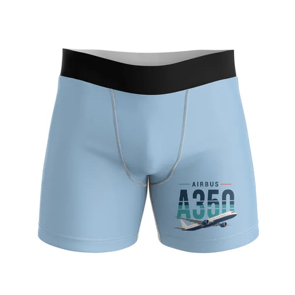 Airbus A350-1000 - Men Boxers - Original - Light Blue
