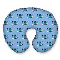 Thumbnail for Airbus A350-1000 - Original Seamless - Travel Pillow - Sky Blue