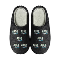 Thumbnail for Airbus A350-1000 - Slippers - Cotton - Cartoon Pattern - Black