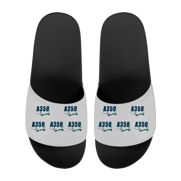 Airbus A350-1000 - Slippers - Sport - Cartoon Pattern - Light Gray
