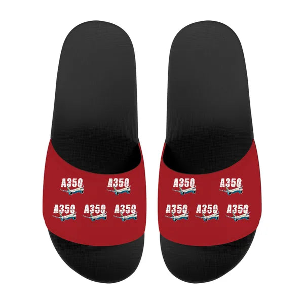 Airbus A350-1000 - Slippers - Sport - Cartoon Pattern - Red