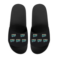 Thumbnail for Airbus A350-1000 - Slippers - Sport - Original Pattern - Black