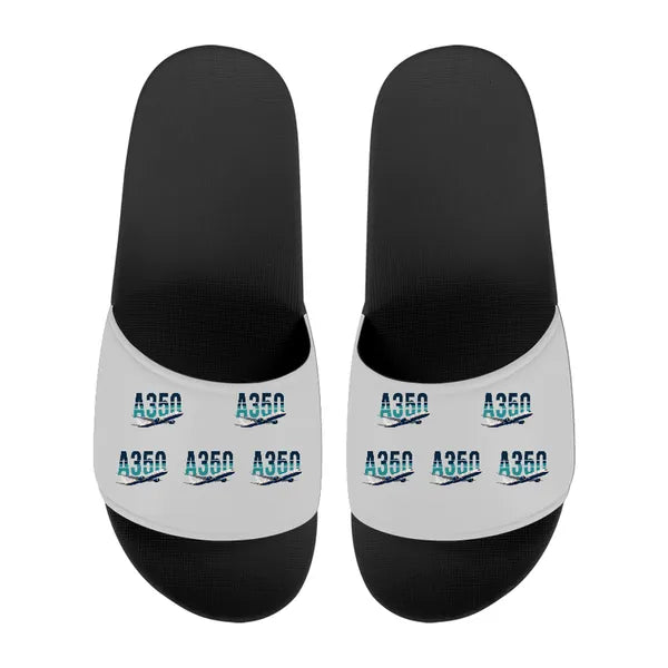 Airbus A350-1000 - Slippers - Sport - Original Pattern - Light Gray