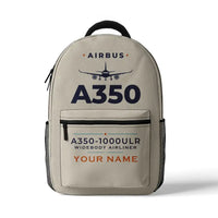 Thumbnail for Airbus A350-1000ULR - 3D Backpack - Heritage + Name - Beige