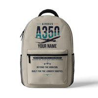 Thumbnail for Airbus A350-1000ULR - 3D Backpack - Original + Name - Beige