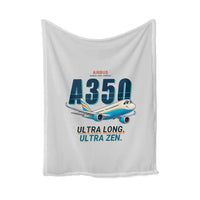 Thumbnail for Airbus A350-1000ULR - Cartoon - Blanket - Light Gray
