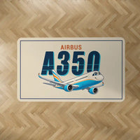 Thumbnail for Airbus A350-1000ULR - Cartoon - Rectangle Carpet - Beige