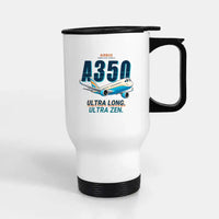 Thumbnail for Airbus A350-1000ULR - Cartoon - Stainless Steel with Holder - White