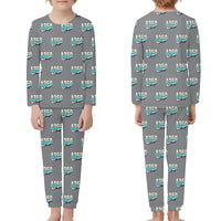 Thumbnail for Airbus A350-1000ULR - Children Pajamas - Original Pattern - Gray