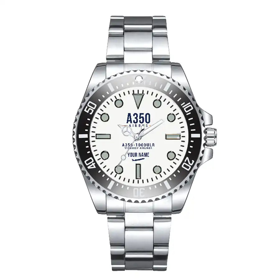 Airbus A350-1000ULR - Classic - White + Name - Premium Diver - Black