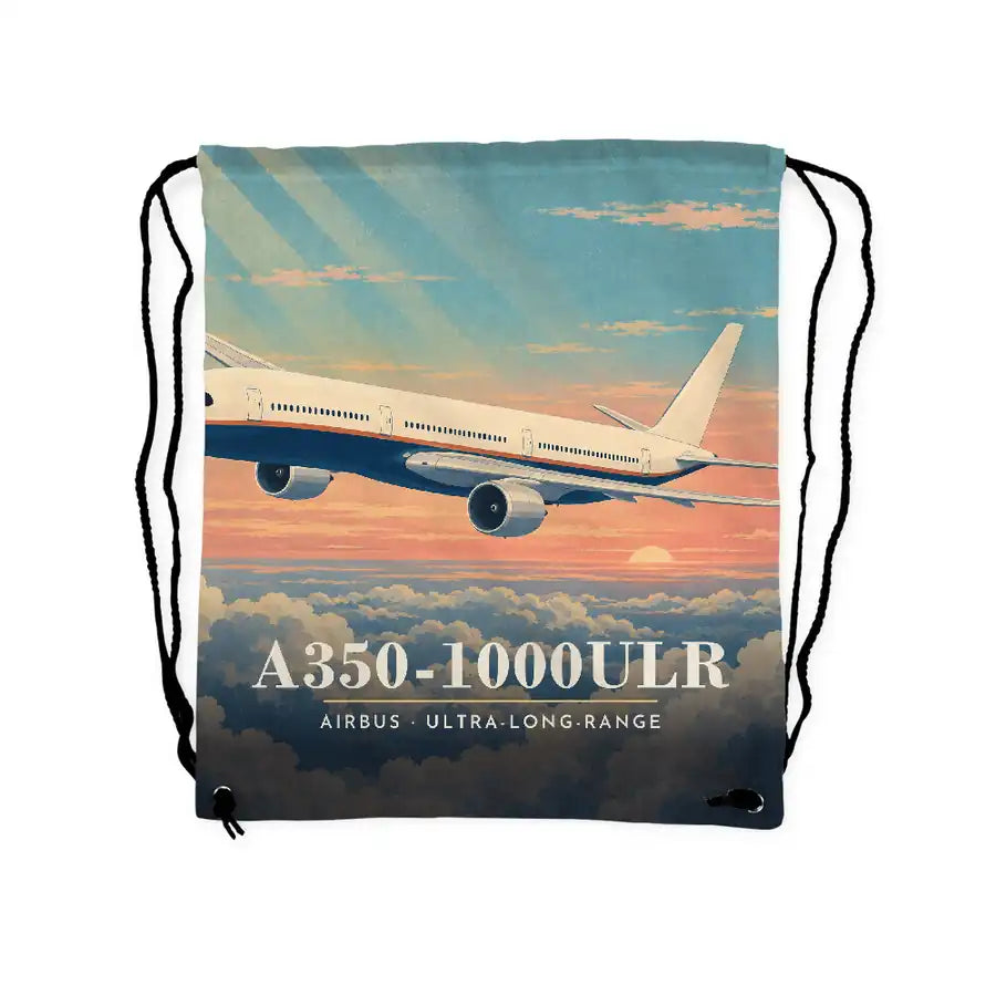 Airbus A350-1000ULR - Drawstring Bag - 3D Scene