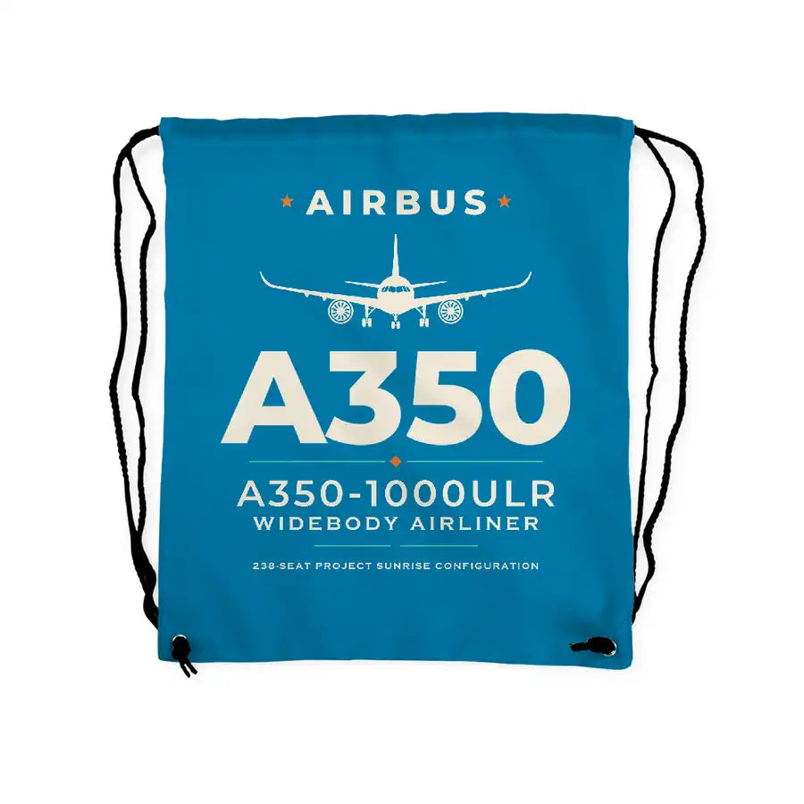 Airbus A350-1000ULR - Drawstring Bag - Heritage - Light Blue