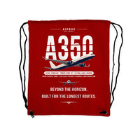 Thumbnail for Airbus A350-1000ULR - Drawstring Bag - Original - Red