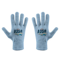 Thumbnail for Airbus A350-1000ULR - Gloves - Full - Cartoon - Light Blue