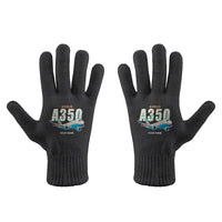 Thumbnail for Airbus A350-1000ULR - Gloves - Full - Cartoon + Name - Black