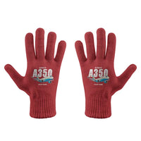 Thumbnail for Airbus A350-1000ULR - Gloves - Full - Cartoon + Name - Red
