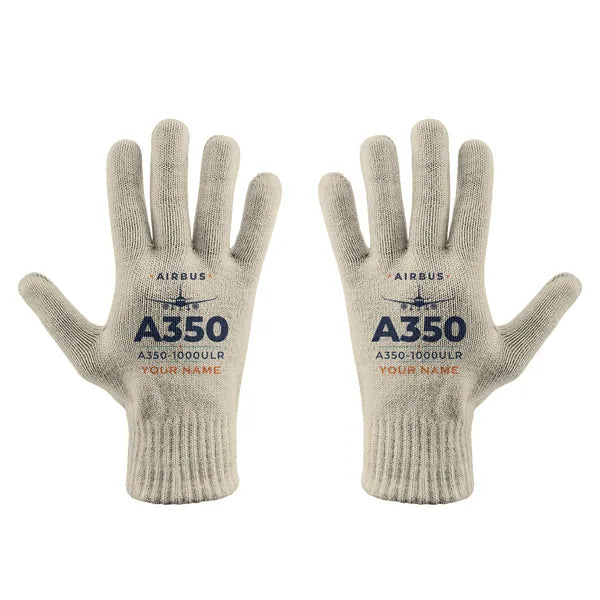 Airbus A350-1000ULR - Gloves - Full - Heritage + Name - Beige