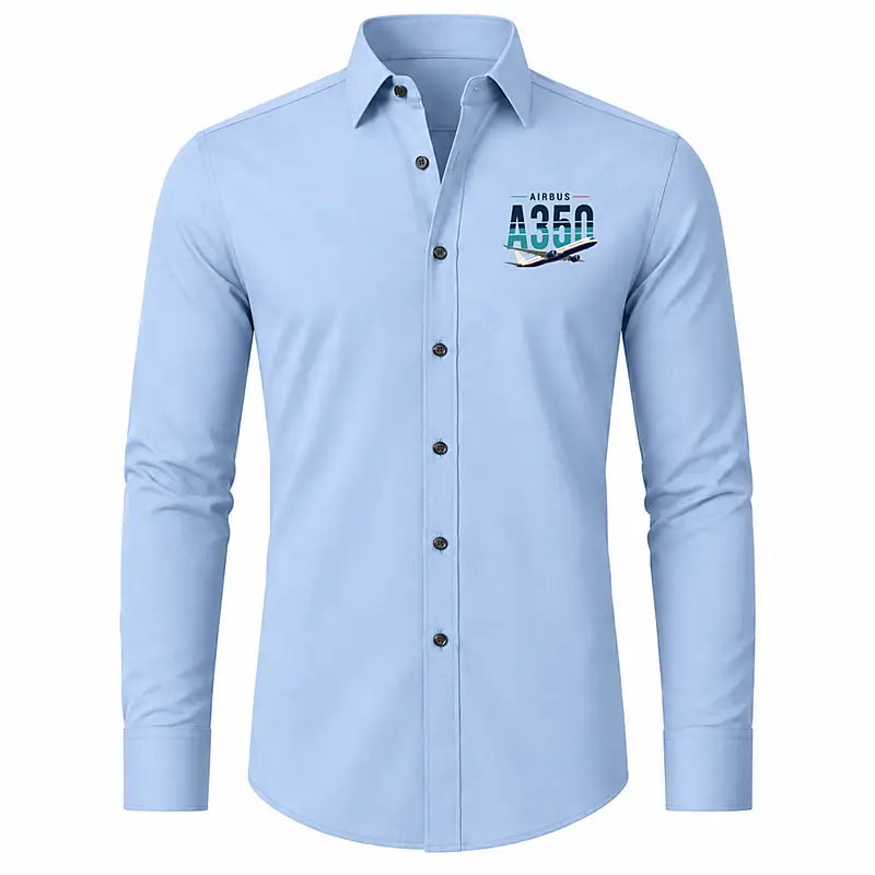 Airbus A350-1000ULR - Long Sleeve Shirt - Original - Light Blue