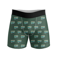 Thumbnail for Airbus A350-1000ULR - Men Boxers - Original Pattern - Dark Green