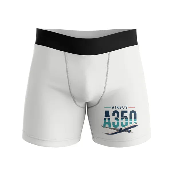 Airbus A350-1000ULR - Men Boxers - Original - White