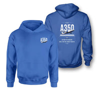 Thumbnail for Airbus A350-1000ULR - Original - Double-Side Hoodie - Blue