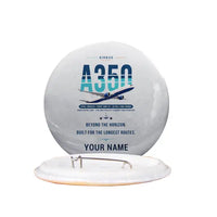 Thumbnail for Airbus A350-1000ULR - Original + Name - Pin - Light Gray