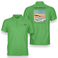 Thumbnail for Airbus A350-1000ULR - Poster - Double-Side Polo - Light Green