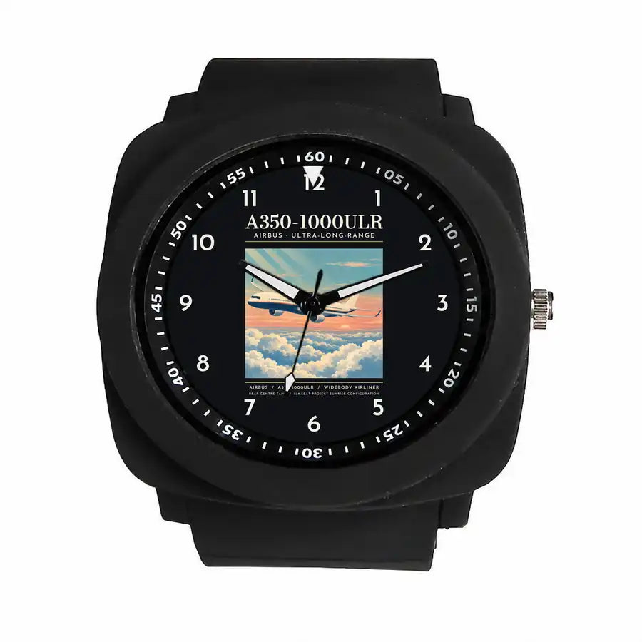 Airbus A350-1000ULR - Poster - Rubber Strap - Black